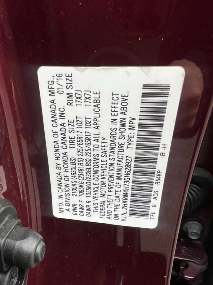 Honda CR-V EX-L 4WD with Navigation 2016