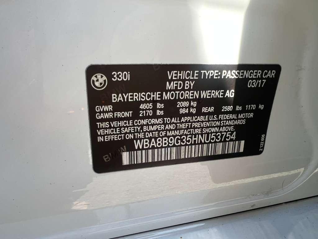 BMW 3-Series 330i SULEV Sedan 2017