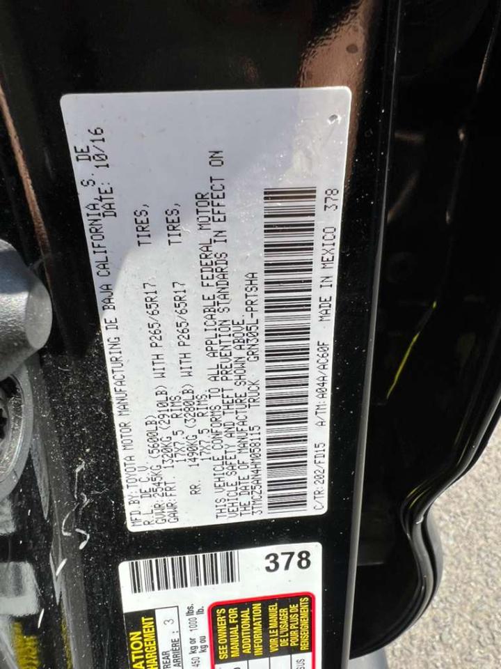 Toyota Tacoma TRD Sport Double Cab V6 2017