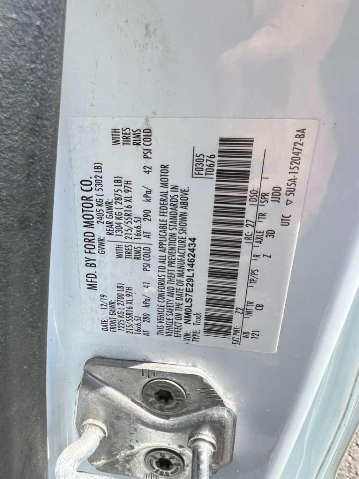 Ford Transit Connect Cargo Van XL LWB w/Rear 180 Degree Door 2020
