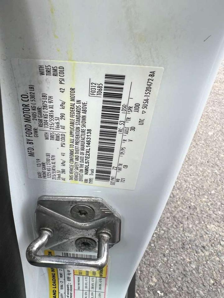 Ford Transit Connect Cargo Van XL LWB w/Rear 180 Degree Door 2020