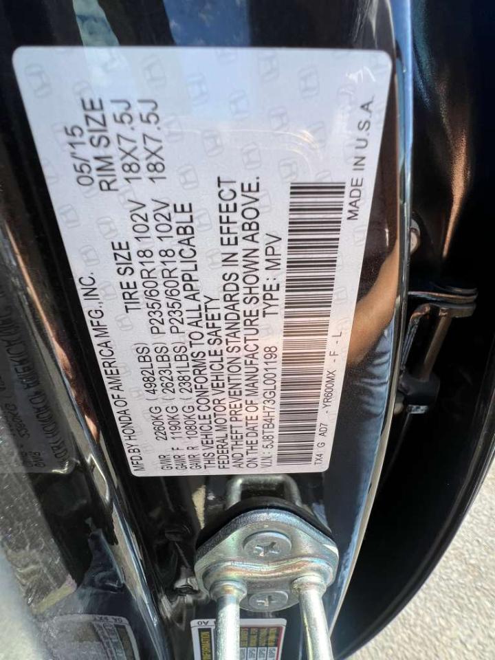 Acura RDX 6-Spd AT AWD w/Advance Package 2016