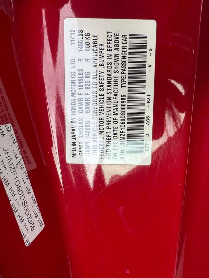 Honda CR-Z EX CVT 2013
