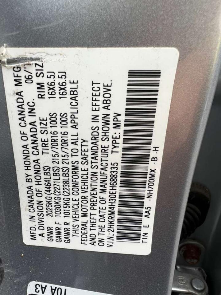 Honda CR-V LX 4WD 5-Speed AT 2014