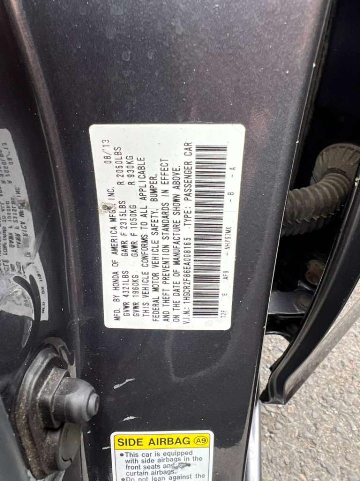 Honda Accord EX-L Sedan CVT 2014