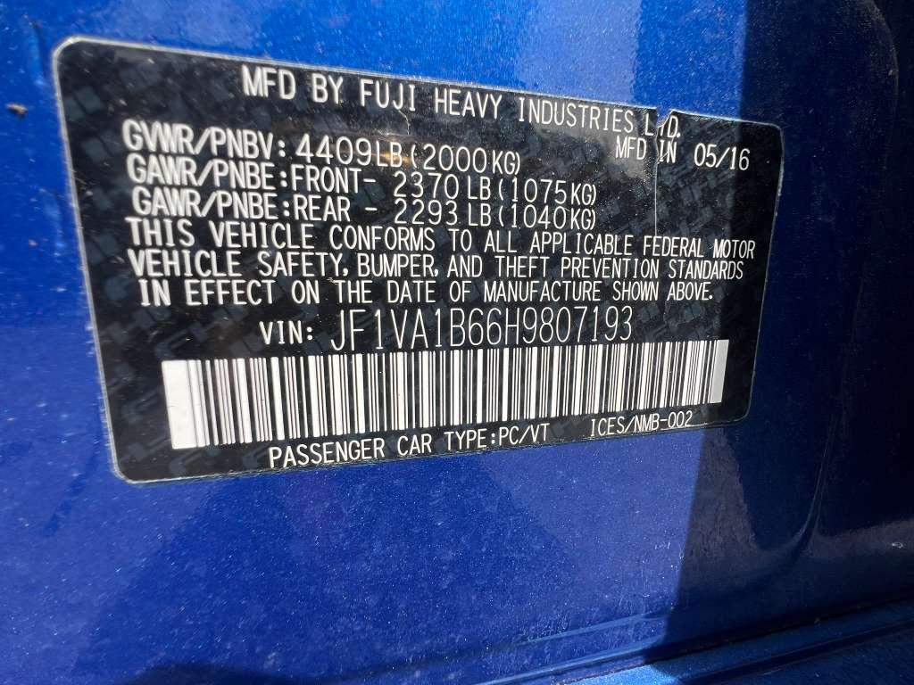 Subaru WRX 4-Door 2017