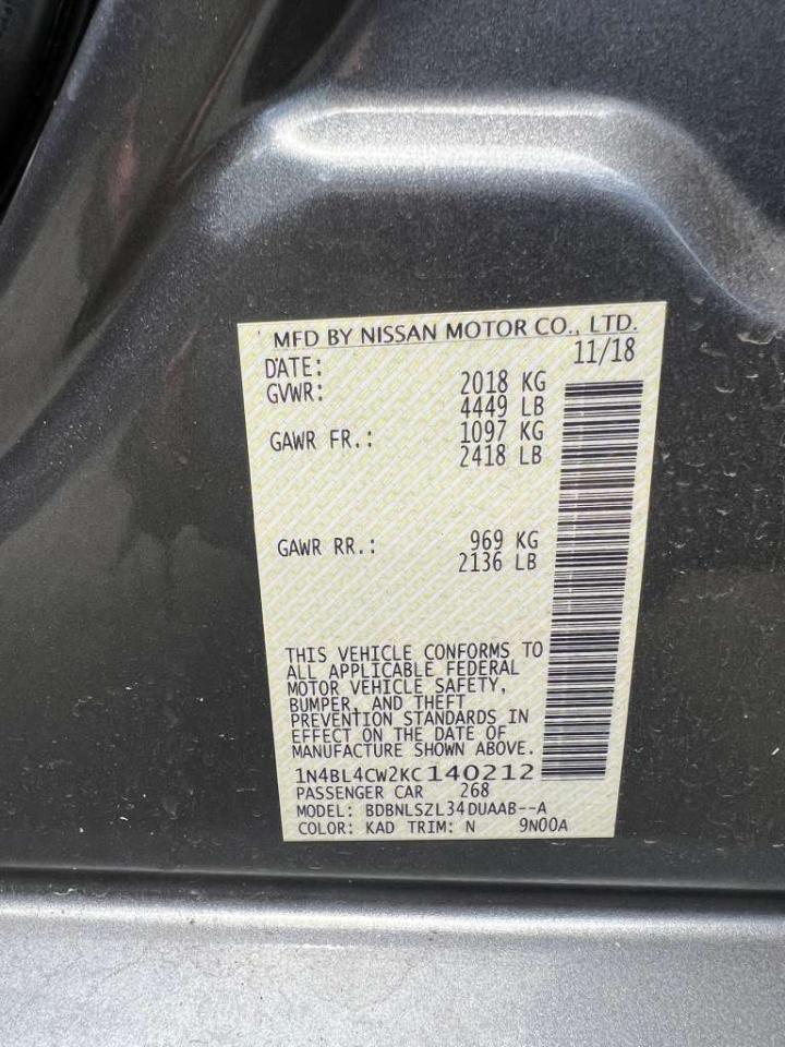 Nissan Altima 2.5 SR AWD 2019