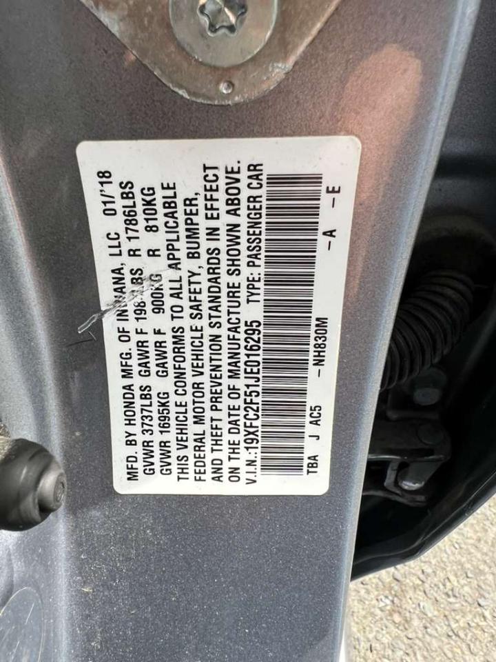 Honda Civic LX sedan 2018