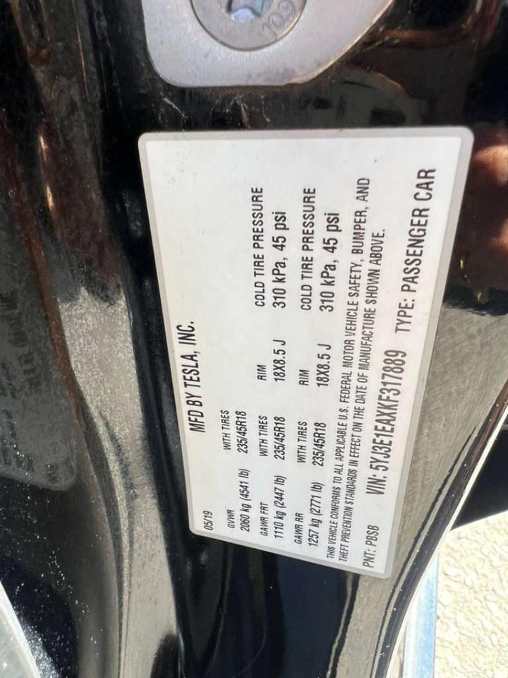 Tesla Model 3 Long Range RWD 2019