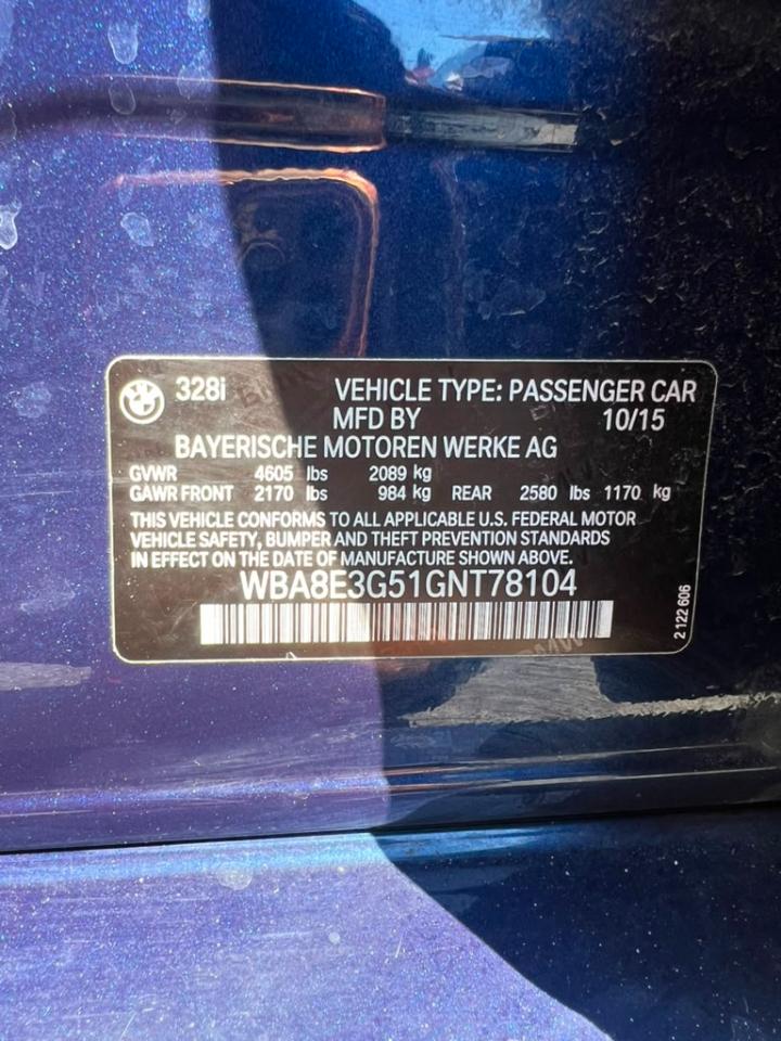 BMW 3-Series 328i xDrive Sedan 2016