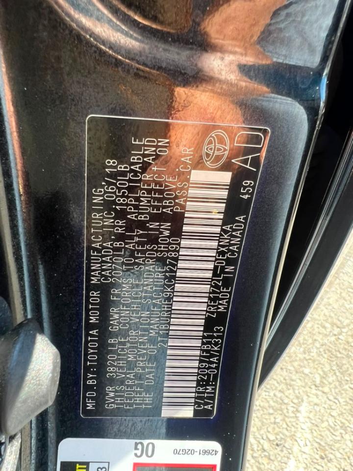 Toyota Corolla LE 2019