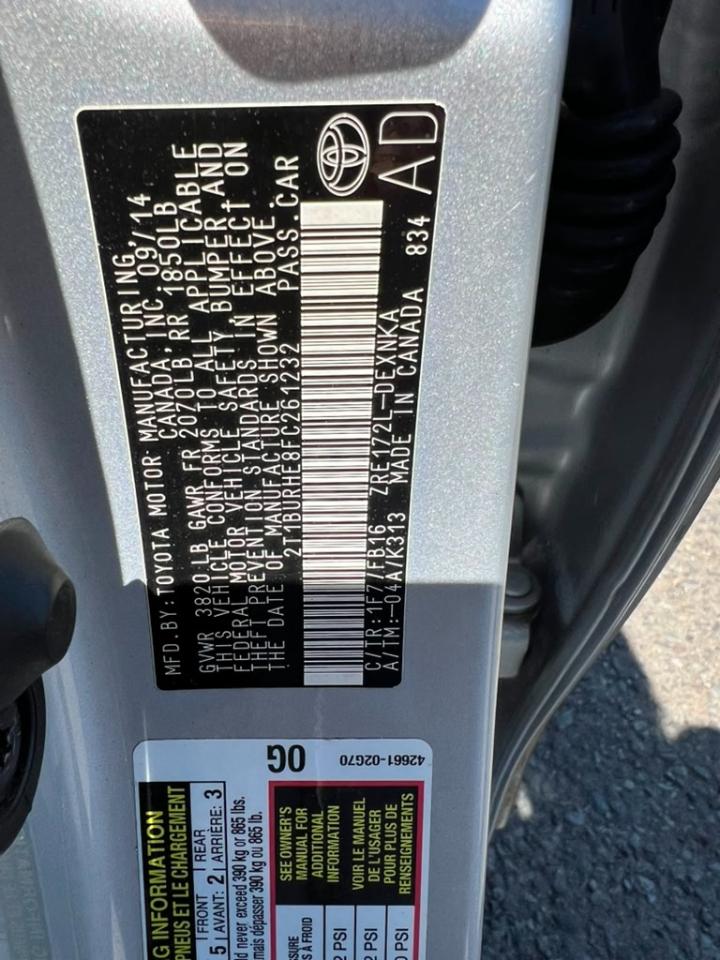 Toyota Corolla LE 2015