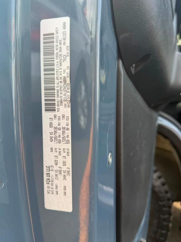 RAM Promaster 3500 High Roof w/Extended Length 2019