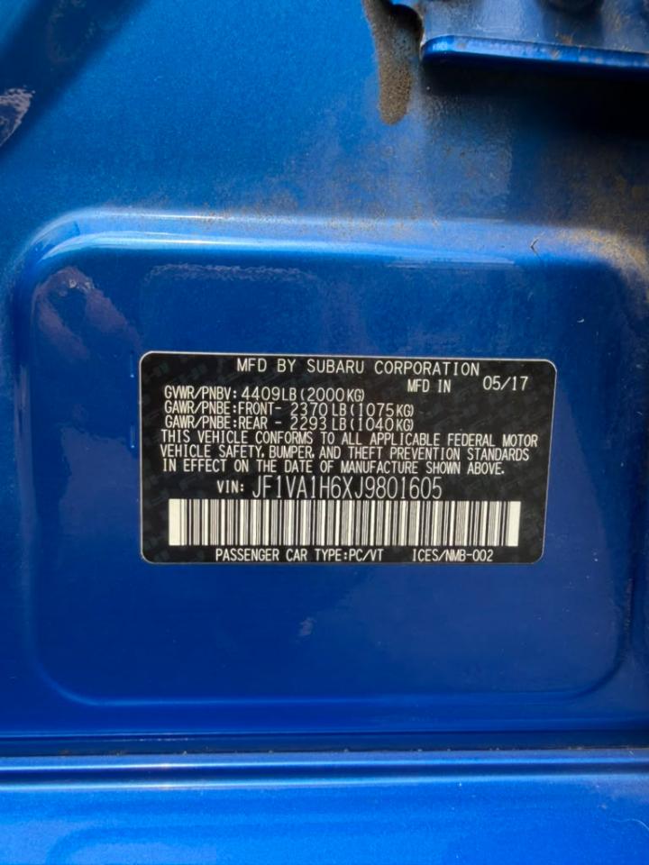 Subaru WRX Limited 6M 2018