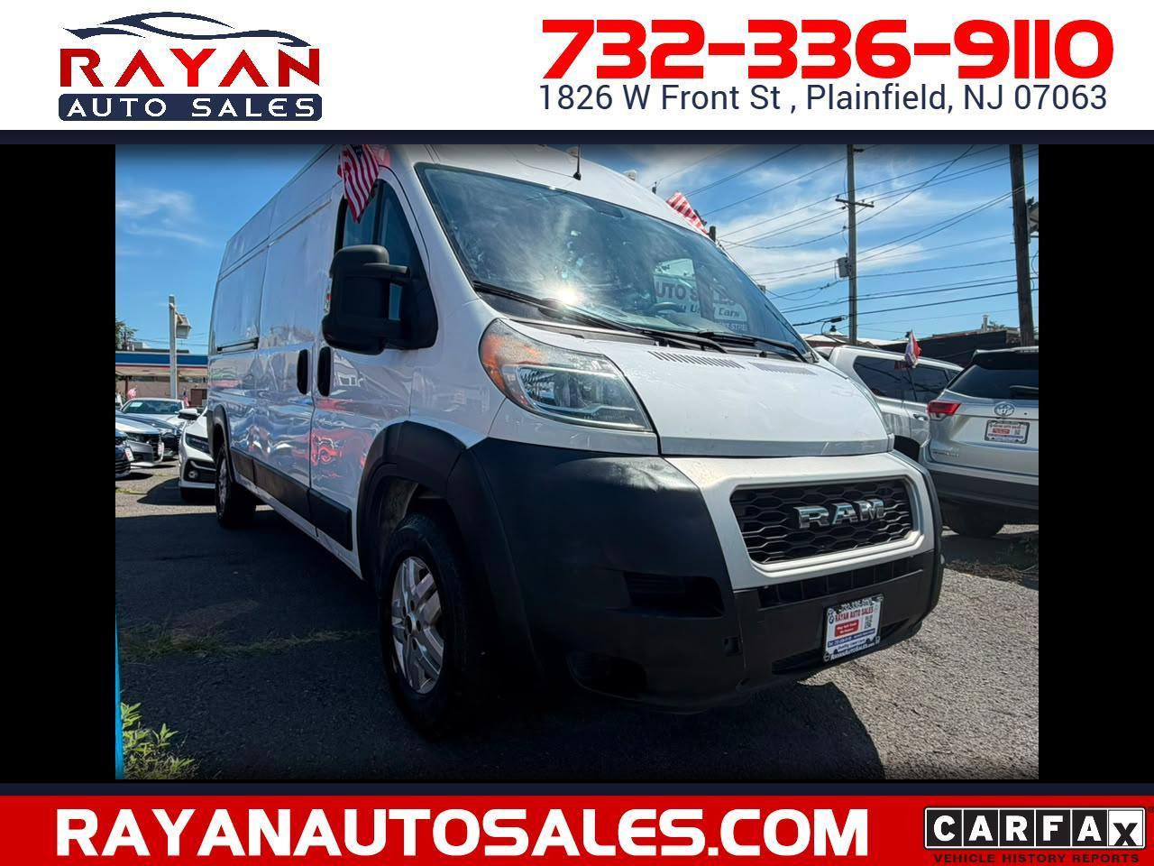White 2019 RAM ProMaster Van Front-Wheel Drive 