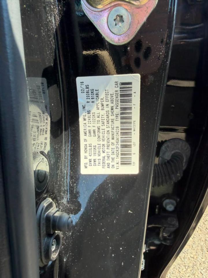 Honda Accord LX Sedan CVT 2016