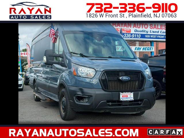 Blue 2021 Ford Transit Cargo Van Rear-Wheel Drive