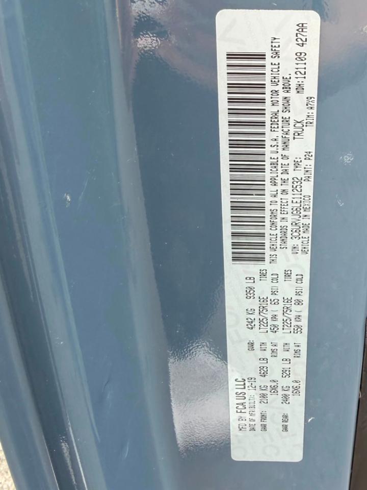 RAM Promaster 3500 High Roof 159-in. WB Ext 2020