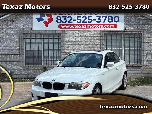 White 2013 BMW 1 Series 128i Coupe RWD Coupe Rear-Wheel Drive Automatic