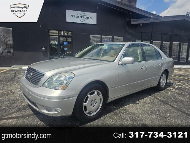 Silver 2002 Lexus LS 430 RWD Sedan Rear-Wheel Drive Automatic