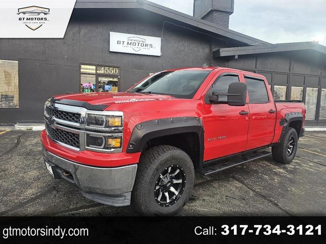 Red 2014 Chevrolet Silverado 1500 LT Crew Cab 4WD Pickup Truck Four-Wheel Drive Automatic
