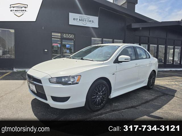 White 2015 Mitsubishi Lancer ES FWD Sedan Front-Wheel Drive Manual