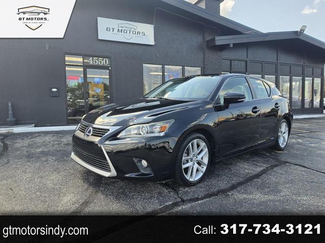 Black 2014 Lexus CT Hybrid Wagon Front-Wheel Drive Continuously Variable Transmission