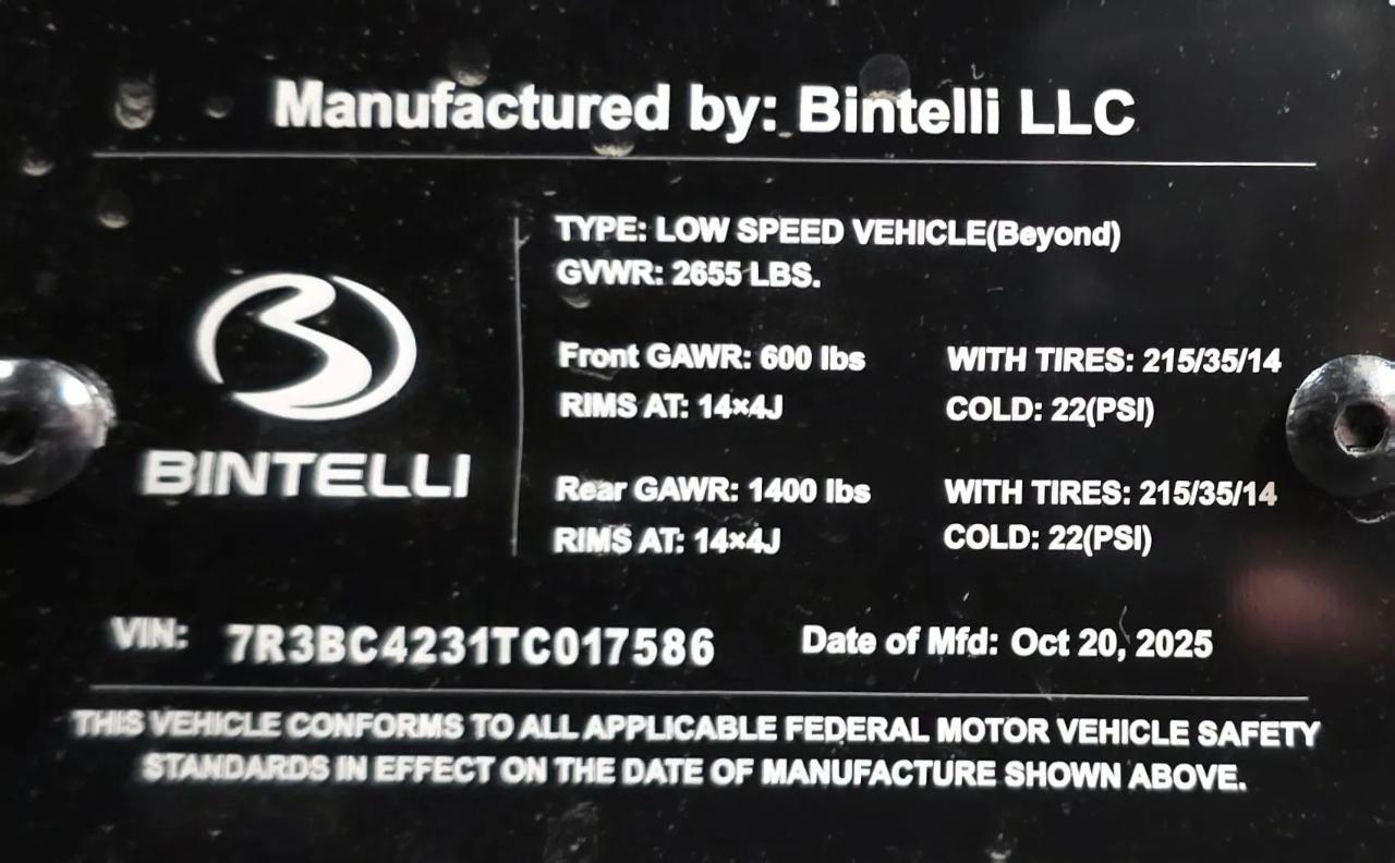 Bintelli Beyond 4P  2026