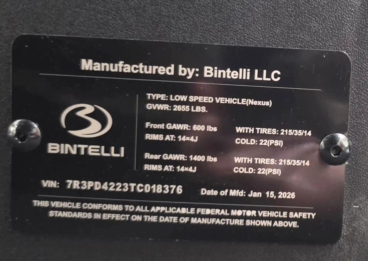Bintelli Nexus 6 Lifted  2026