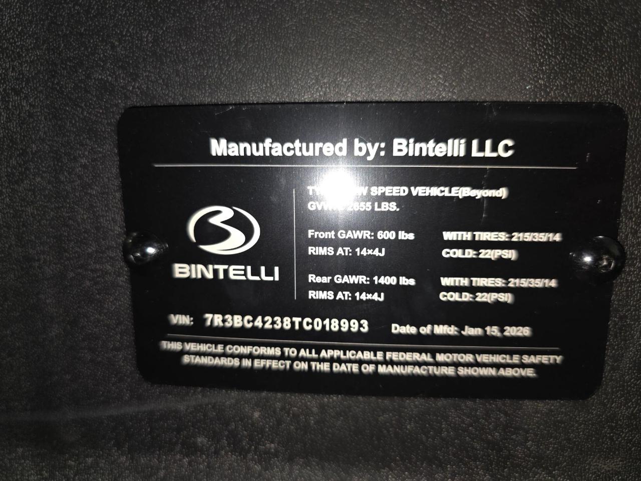 Bintelli Beyond 6P Lifted  2026