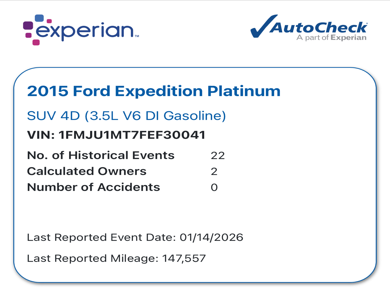 Ford Expedition Platinum 4WD 2015