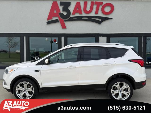 White 2019 Ford Escape Titanium AWD SUV / Crossover All-Wheel Drive Automatic