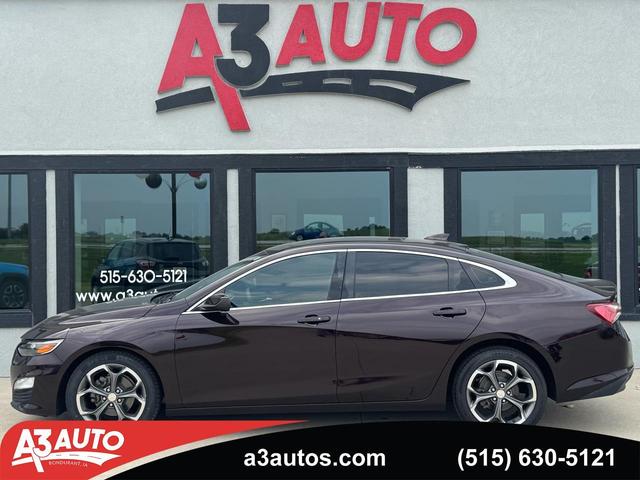 Red (Maroon) 2021 Chevrolet Malibu Sedan Front-Wheel Drive Continuously Variable Transmission
