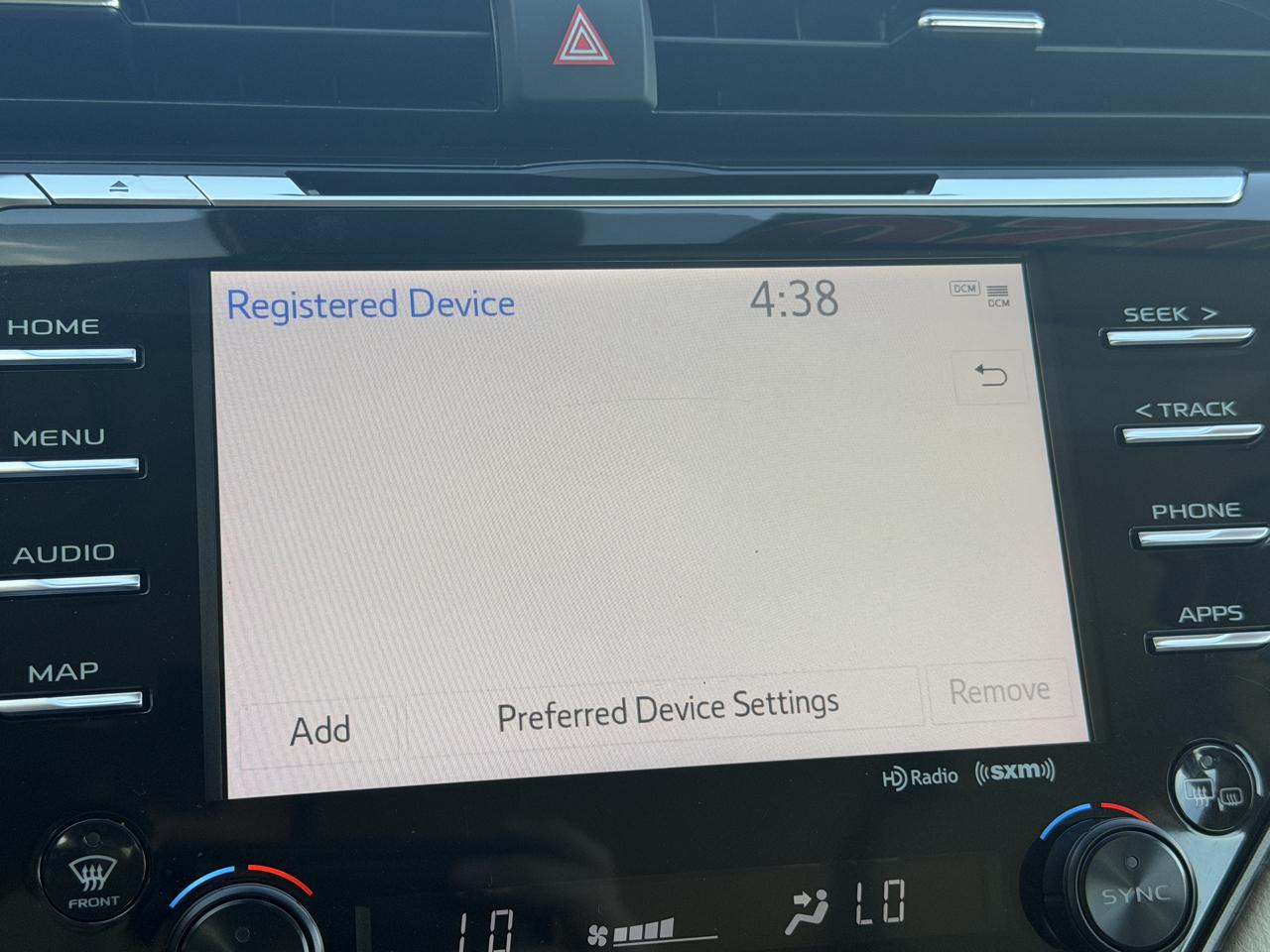 Toyota Camry XLE 2020