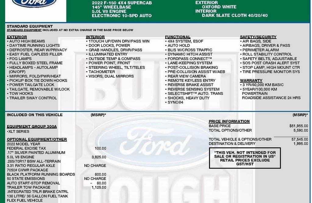 Ford F-150 XLT SuperCab 4WD 2022