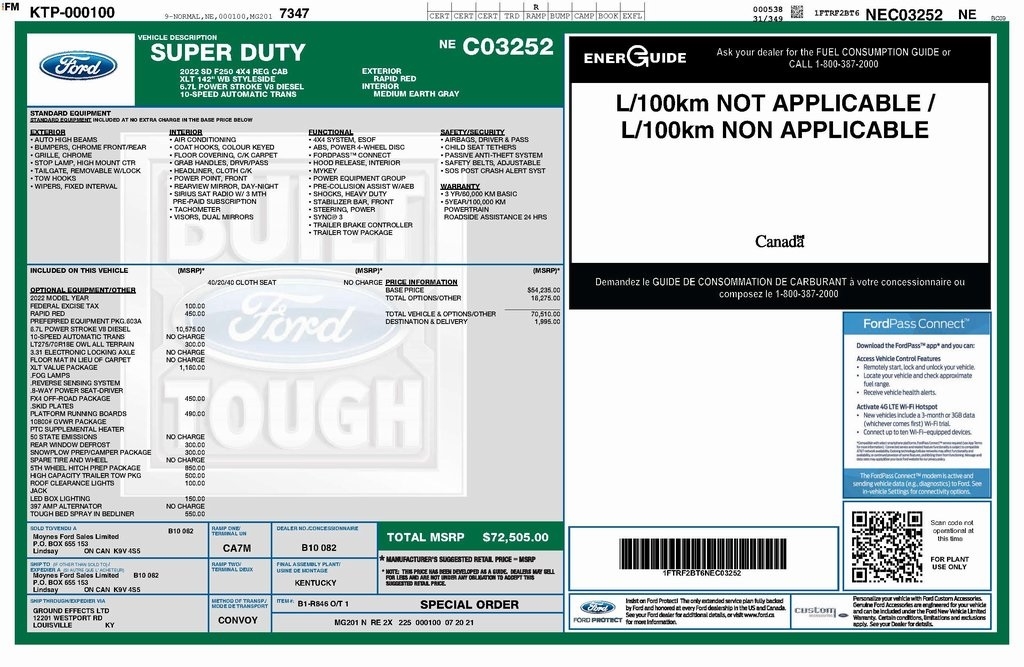 Ford F-250 SD XLT 4WD 2022