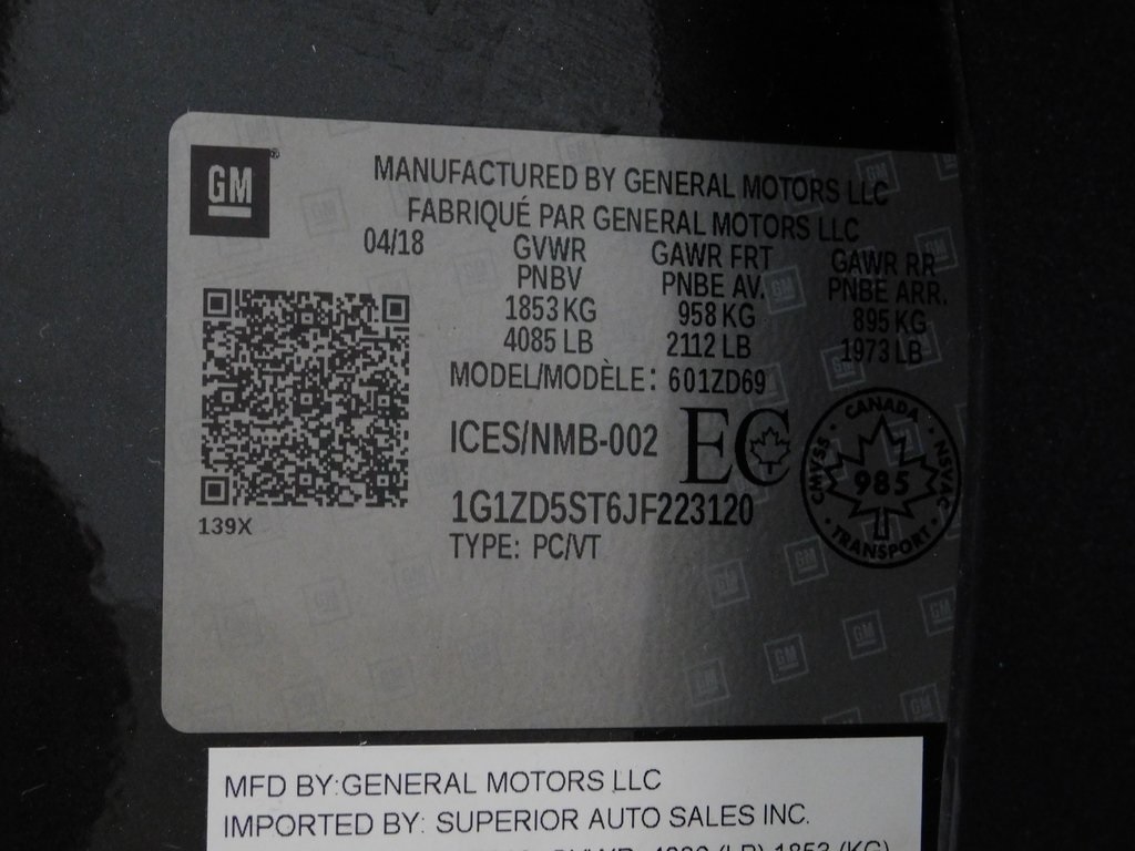 Chevrolet Malibu LT 2018