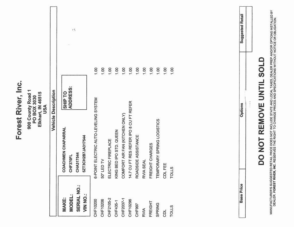 Forest River Chaparral  2018