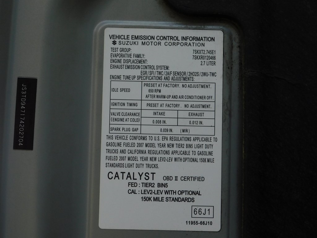 Suzuki Grand Vitara Luxury 4WD 2007