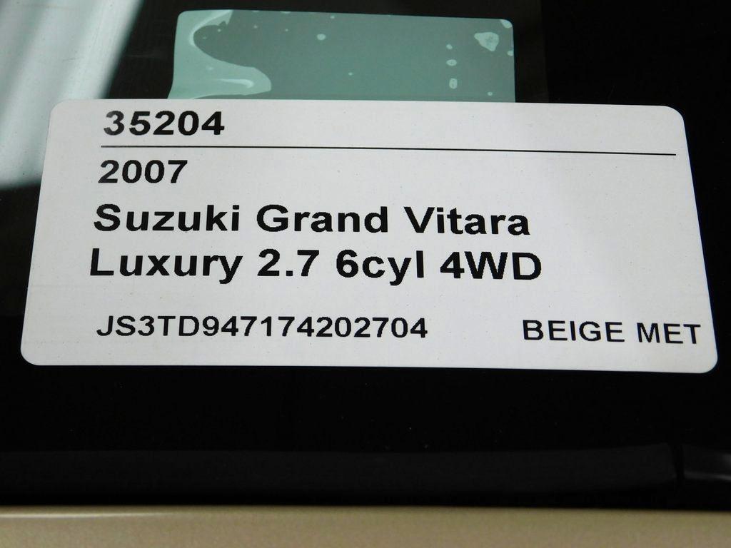 Suzuki Grand Vitara Luxury 4WD 2007