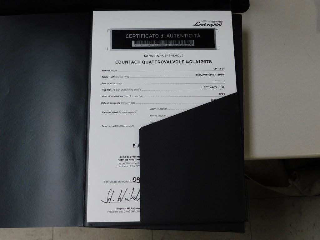 Lamborghini Countach  1986