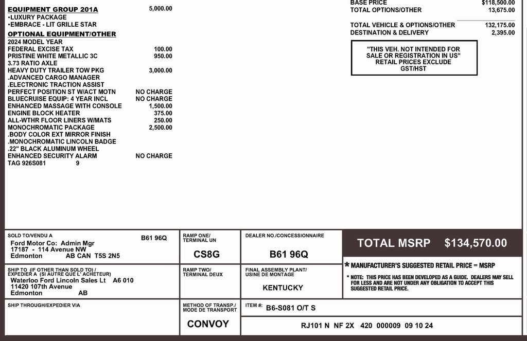 Lincoln Navigator Reserve 2024