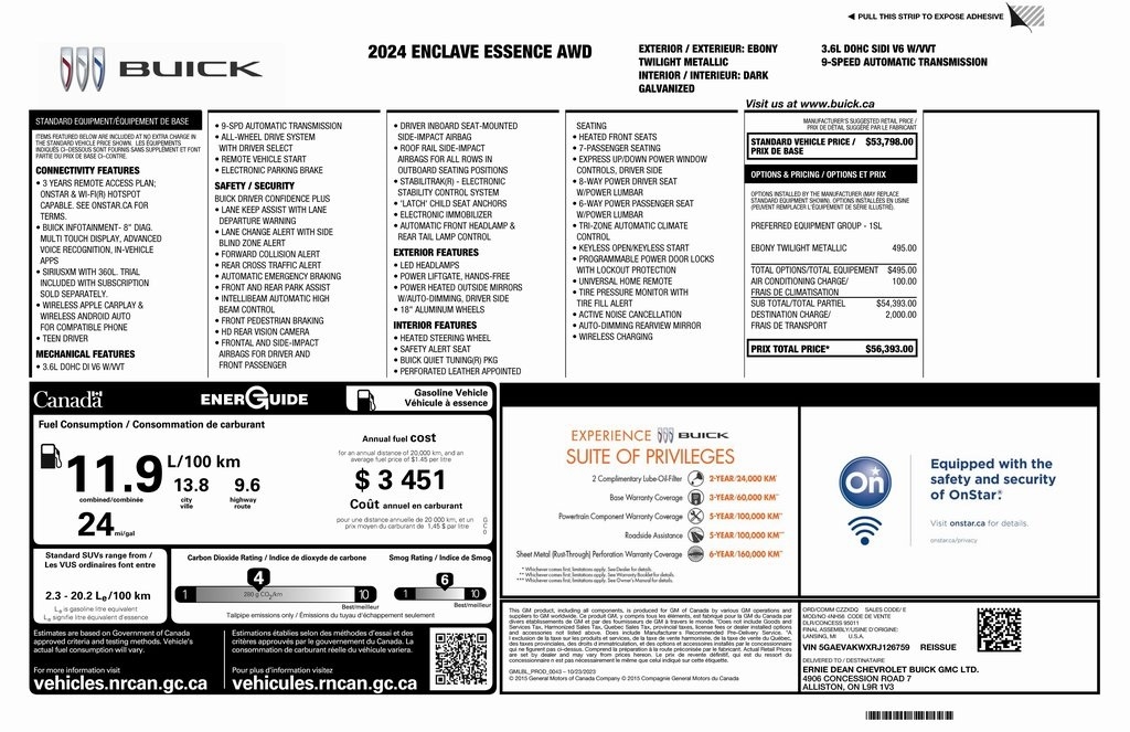 Buick Enclave Essence AWD 2024