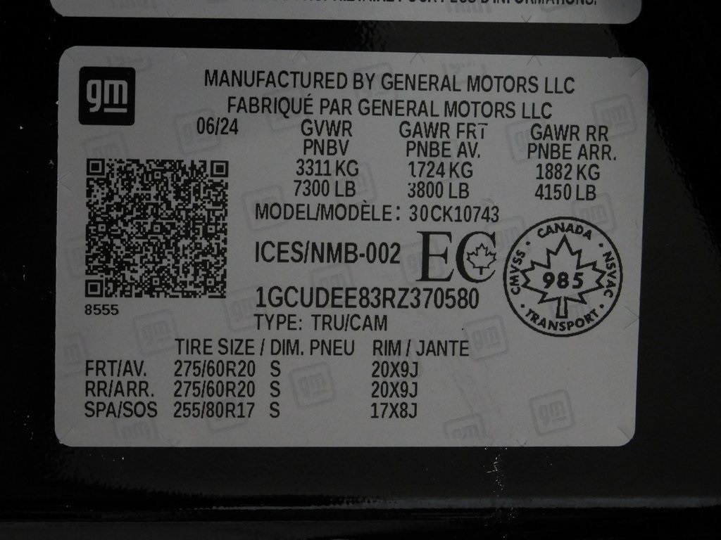 Chevrolet Silverado 1500 RST Crew Cab 4WD 2024