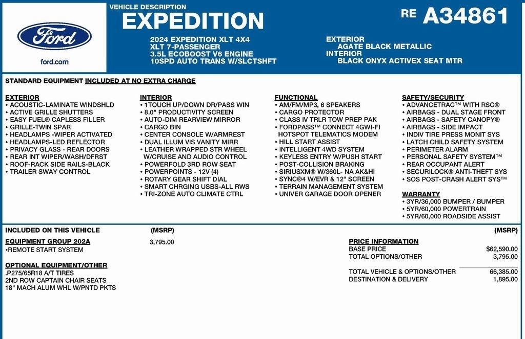 Ford Expedition XLT 4WD 2024