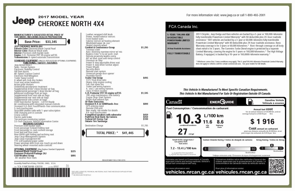 Jeep Cherokee Latitude 4WD 2017