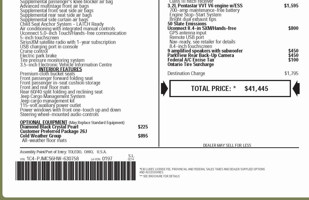 Jeep Cherokee Latitude 4WD 2017