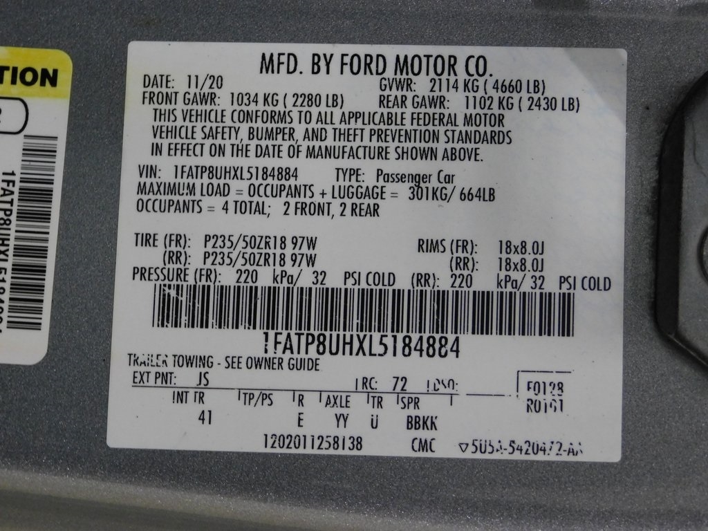 Ford Mustang EcoBoost Premium Convertible 2020