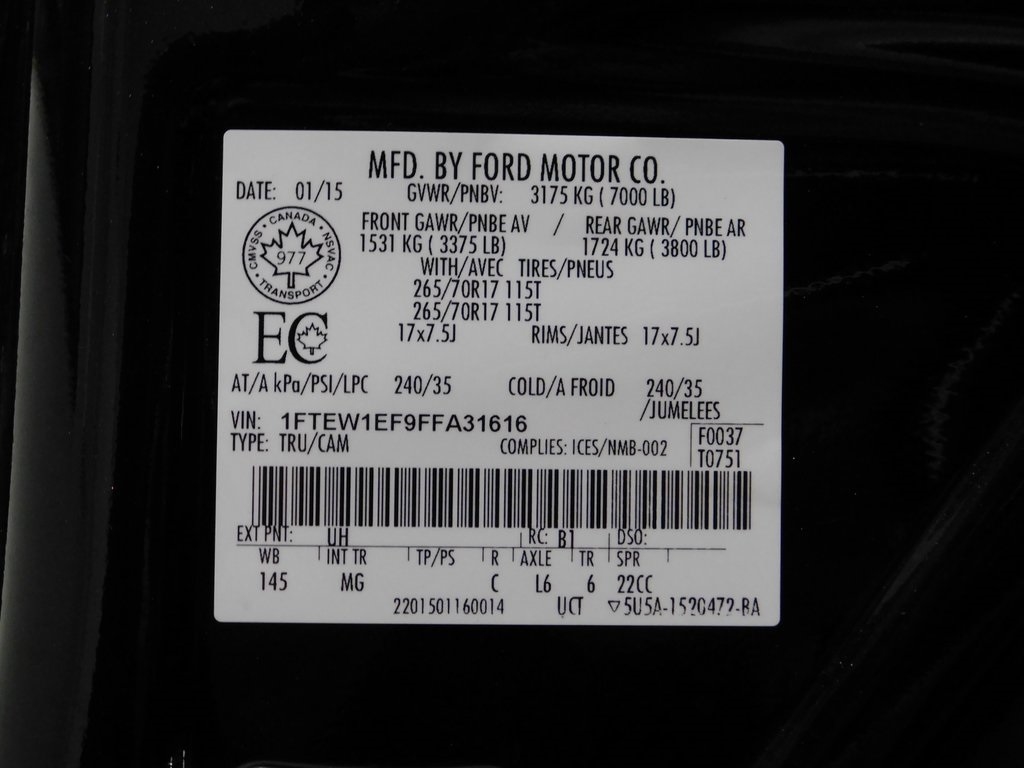 Ford F-150 XLT SuperCrew 6.5-ft. Bed 4WD 2015