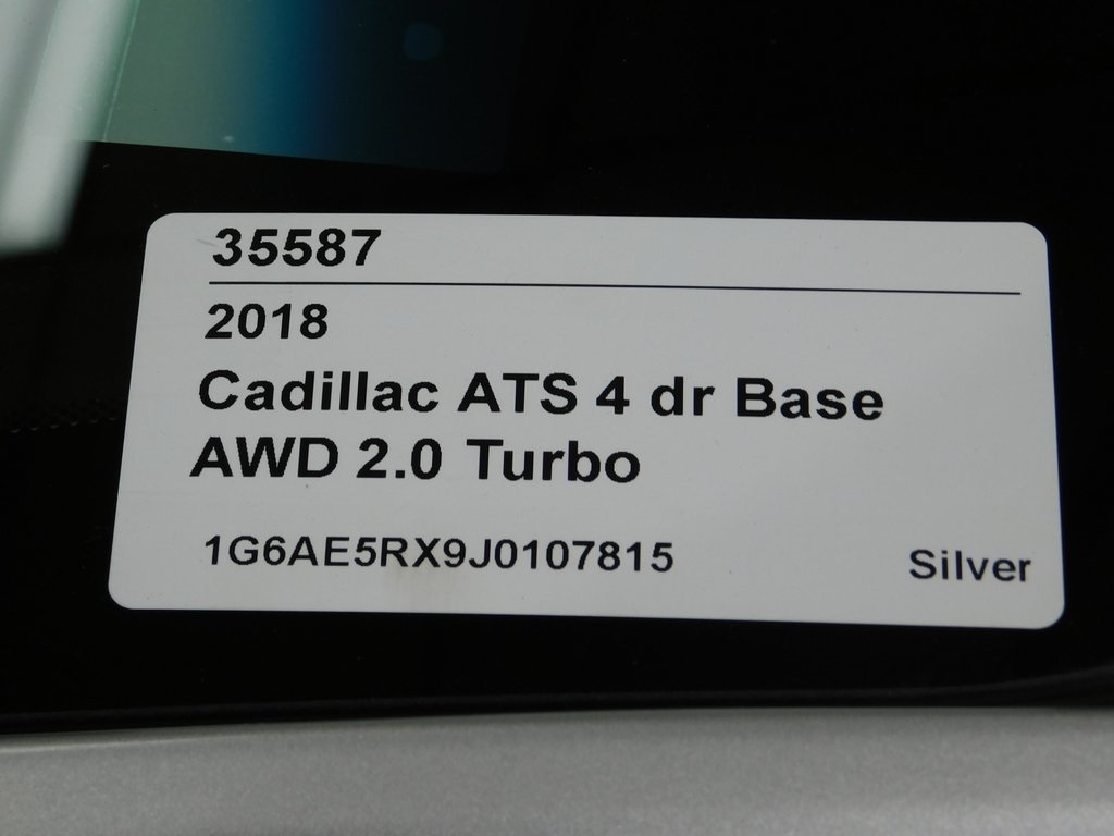 Cadillac ATS 2.0L AWD 2018